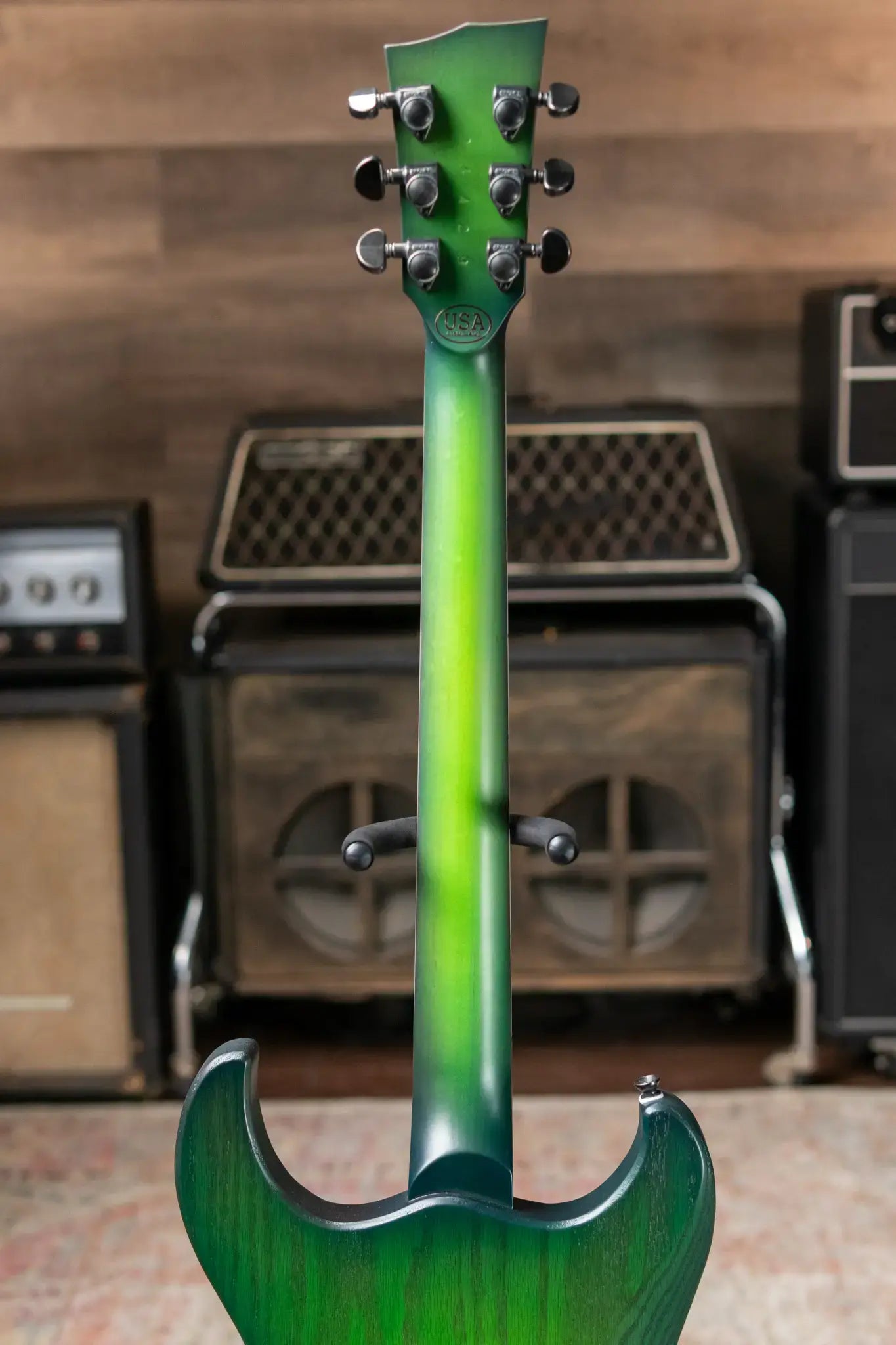 Dunable USA Gnarwhal Electric Guitar - Slime Glow with Hardshell Case