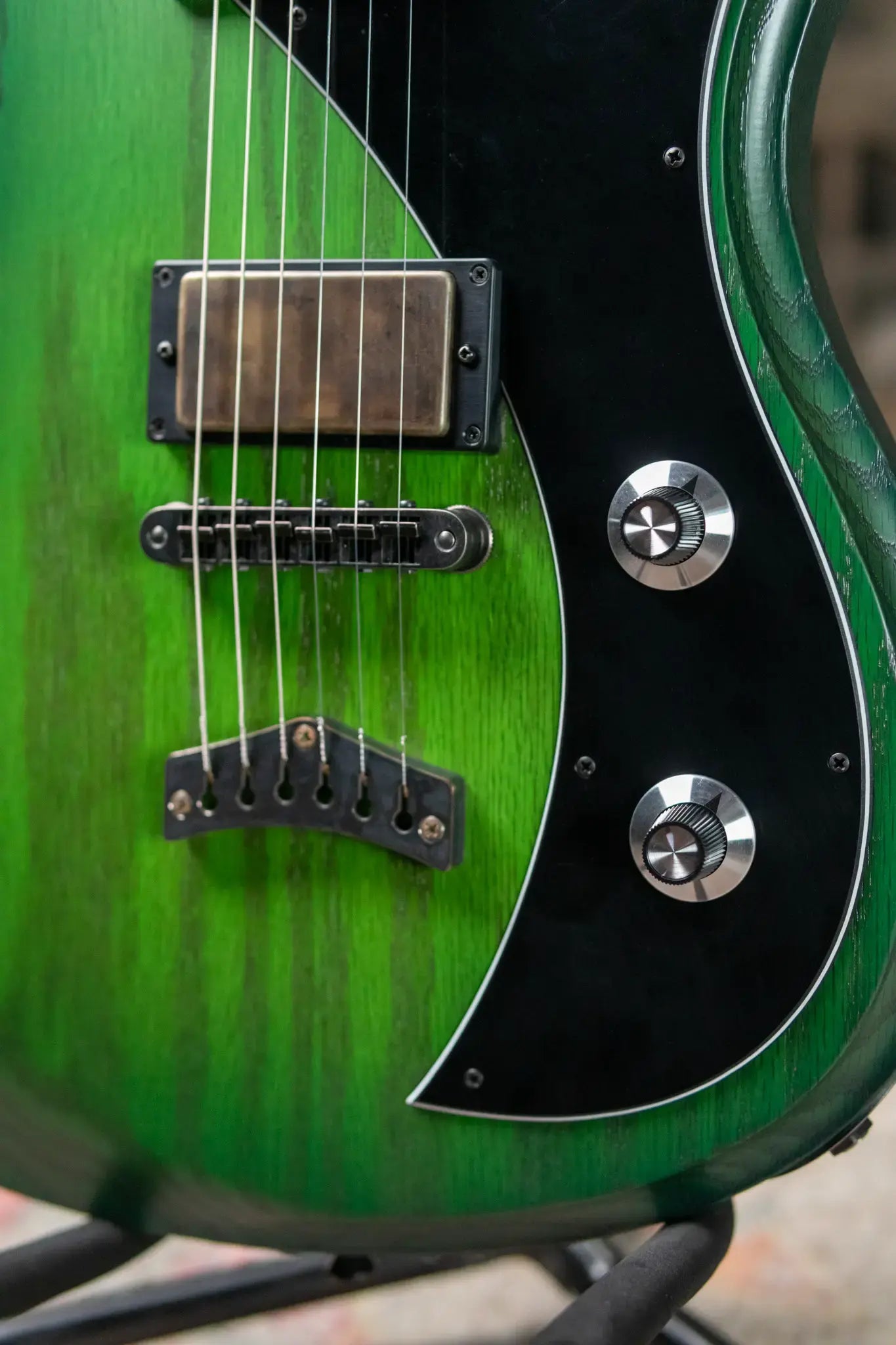 Dunable USA Gnarwhal Electric Guitar - Slime Glow with Hardshell Case
