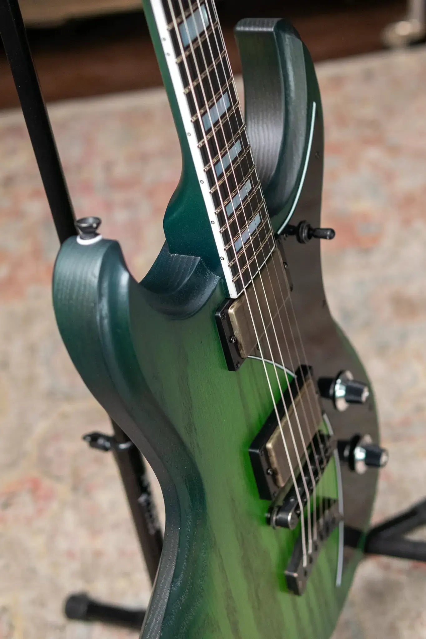 Dunable USA Gnarwhal Electric Guitar - Slime Glow with Hardshell Case