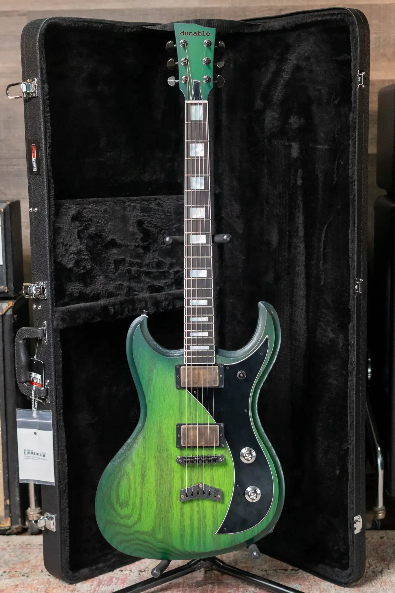 Dunable USA Gnarwhal Electric Guitar - Slime Glow with Hardshell Case