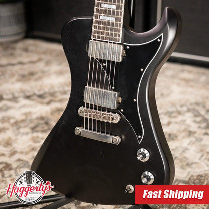 Dunable USA R2 7-String Electric Guitar - Black Red Shift with Hardshell Case