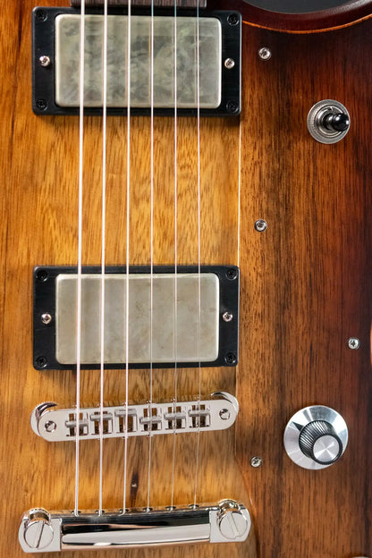 Dunable USA Yeti Electric Guitar - Black Limba Tobacco with Hardshell Case