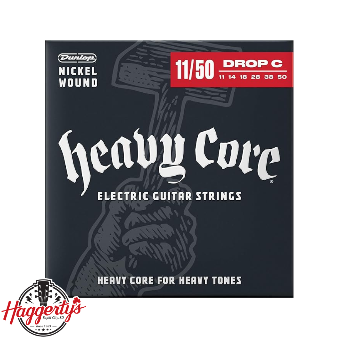 Dunlop DHCN1150 Heavy Core NPS Electric Guitar Strings - .011-.050 Heavier