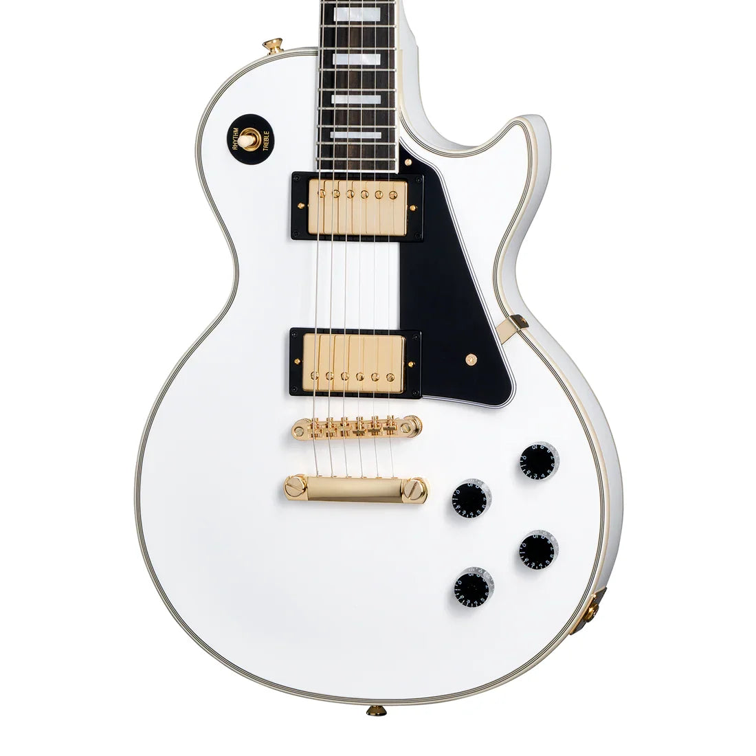 Epiphone Les Paul Custom Electric Guitar - Alpine White with Hardshell Case