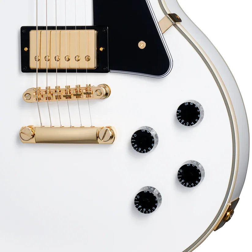 Epiphone Les Paul Custom Electric Guitar - Alpine White with Hardshell Case