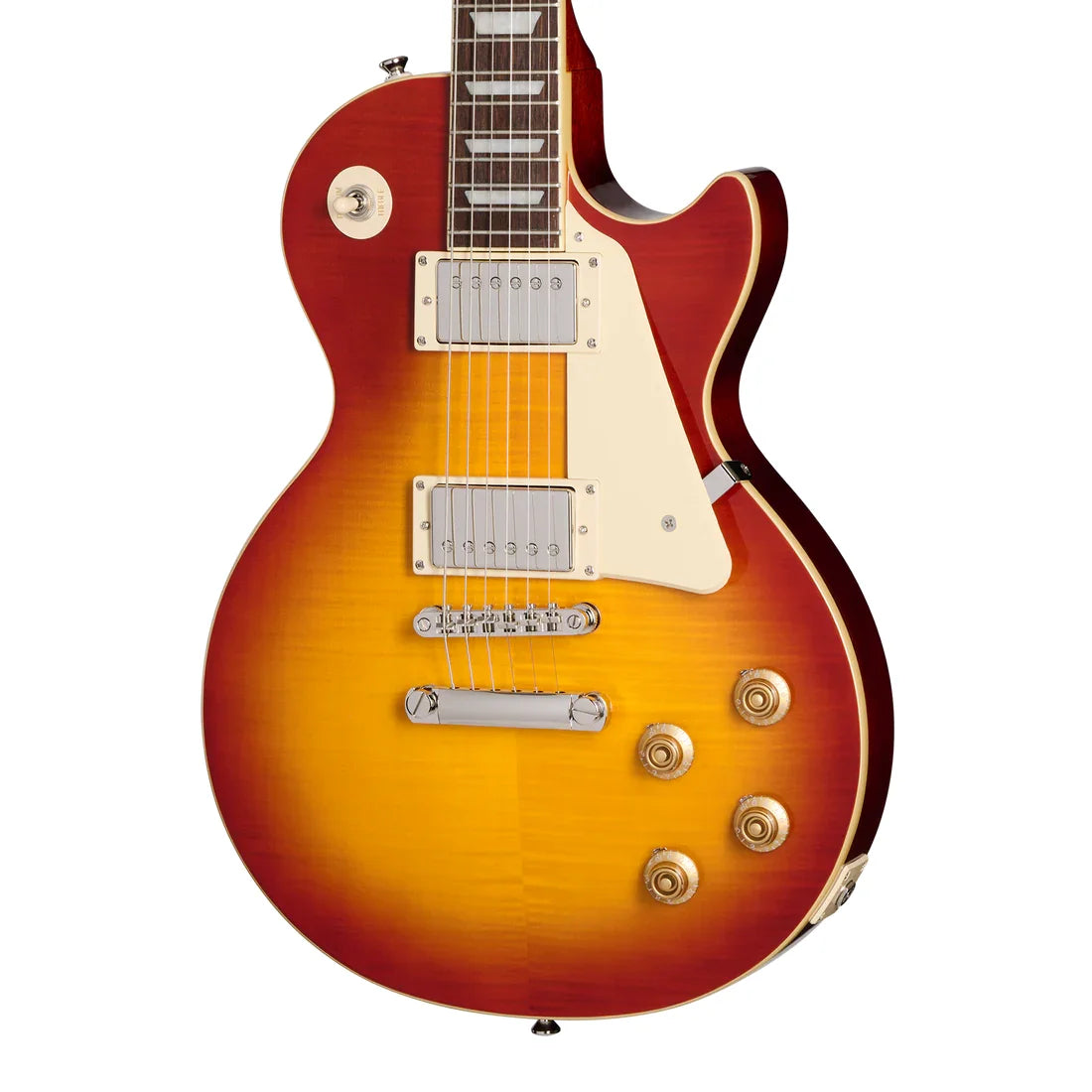 Epiphone Les Paul Standard 50s Figured Electric Guitar - Washed Cherry Sunburst with Gig Bag