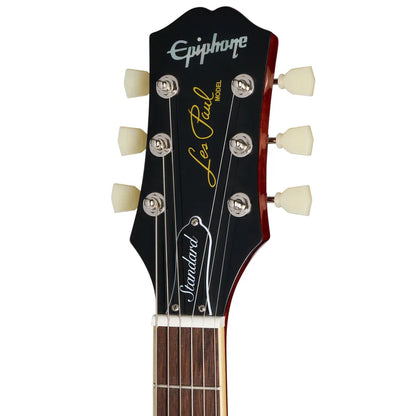 Epiphone Les Paul Standard 50s Figured Electric Guitar - Washed Cherry Sunburst with Gig Bag