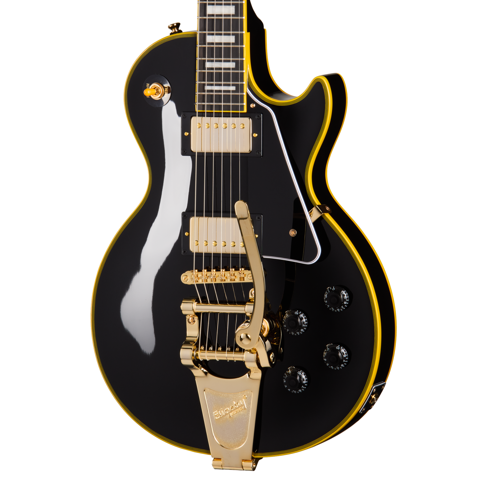 Epiphone Joe Bonamassa '59 Les Paul Custom Electric Guitar - Antique Ebony with Hardshell Case
