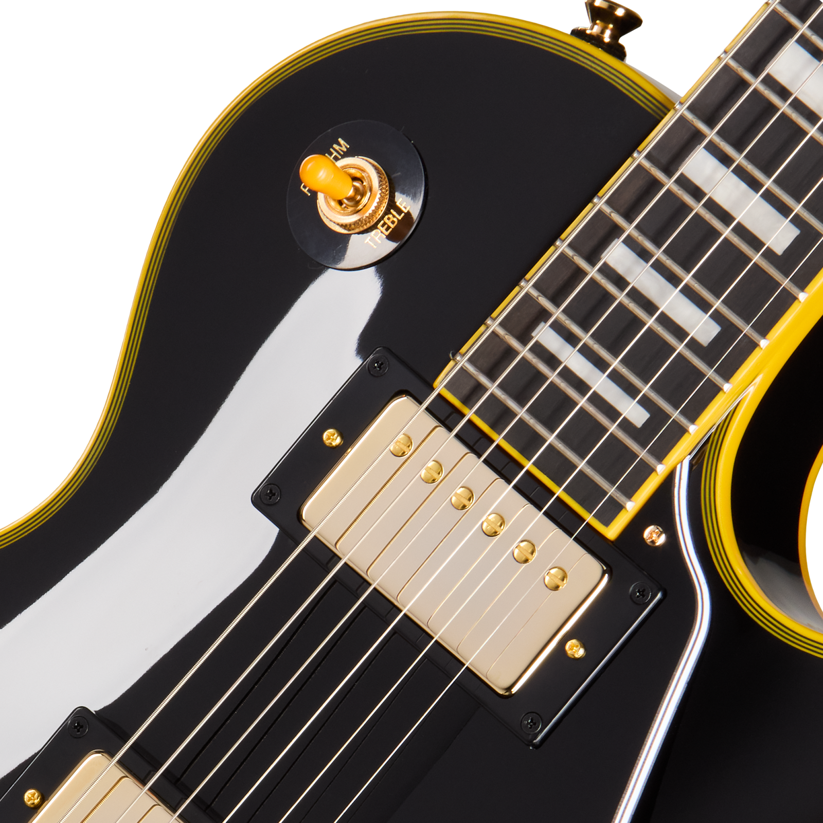 Epiphone Joe Bonamassa '59 Les Paul Custom Electric Guitar - Antique Ebony with Hardshell Case
