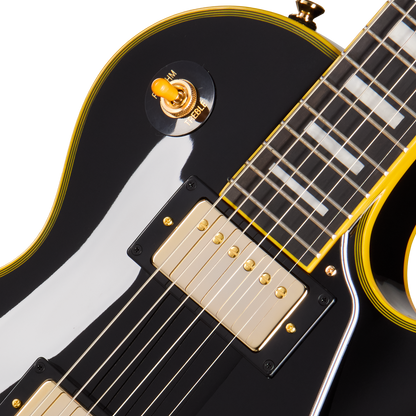 Epiphone Joe Bonamassa '59 Les Paul Custom Electric Guitar - Antique Ebony with Hardshell Case