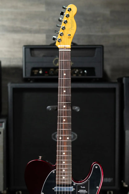 Fender American Professional Hotshot Telecaster Electric Guitar - Oxblood with Hardshell Case