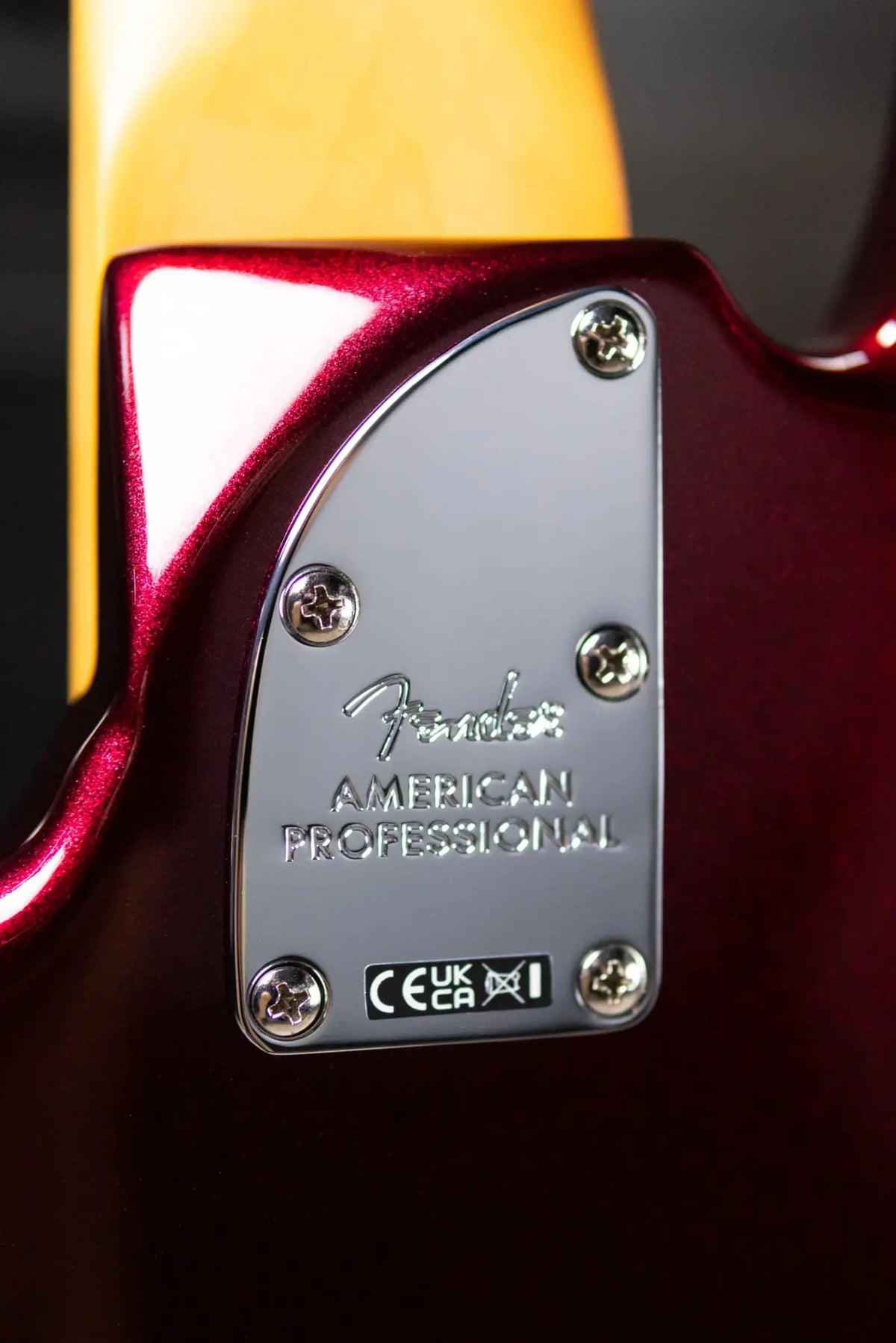 Fender American Professional Jazz Bass V - Oxblood with Hardshell Case