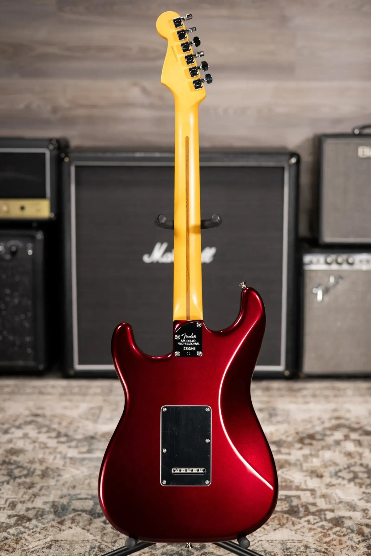 Fender American Professional Stratocaster Electric Guitar - Oxblood with Hardshell Case