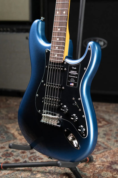 Fender American Professional Stratocaster HSS Electric Guitar - Dark Night with Hardshell Case