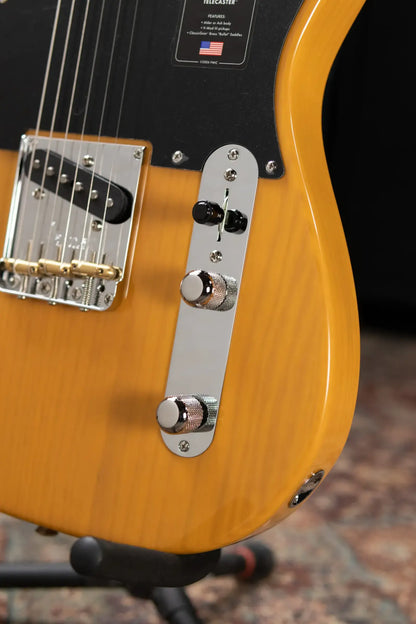 Fender American Professional Telecaster Electric Guitar - Butterscotch Blonde with Hardshell Case