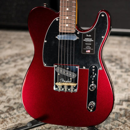 Fender American Professional Telecaster Electric Guitar - Oxblood with Hardshell Case