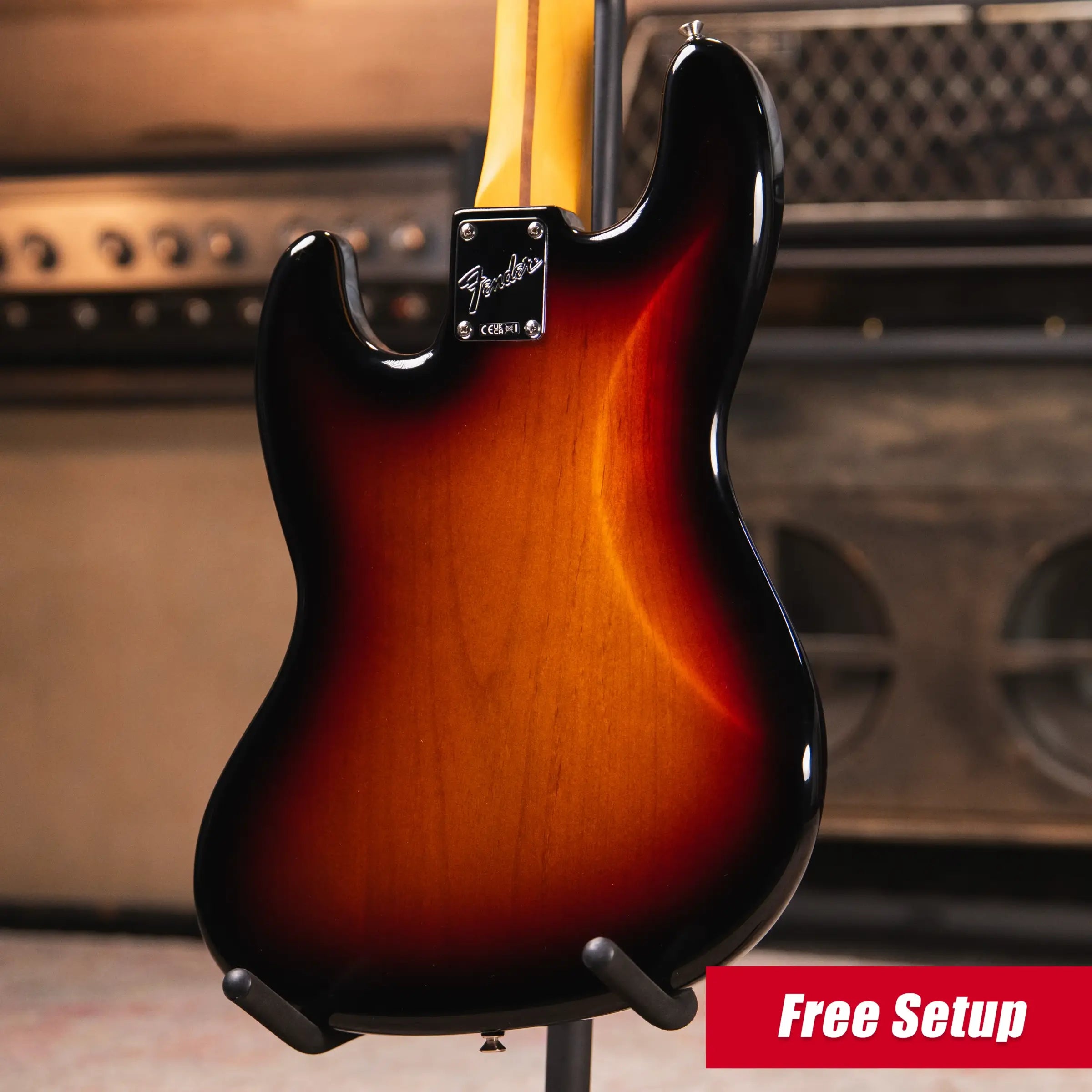 Fender American Professional Classic Jazz Bass - 3-Color Sunburst with Gig Bag