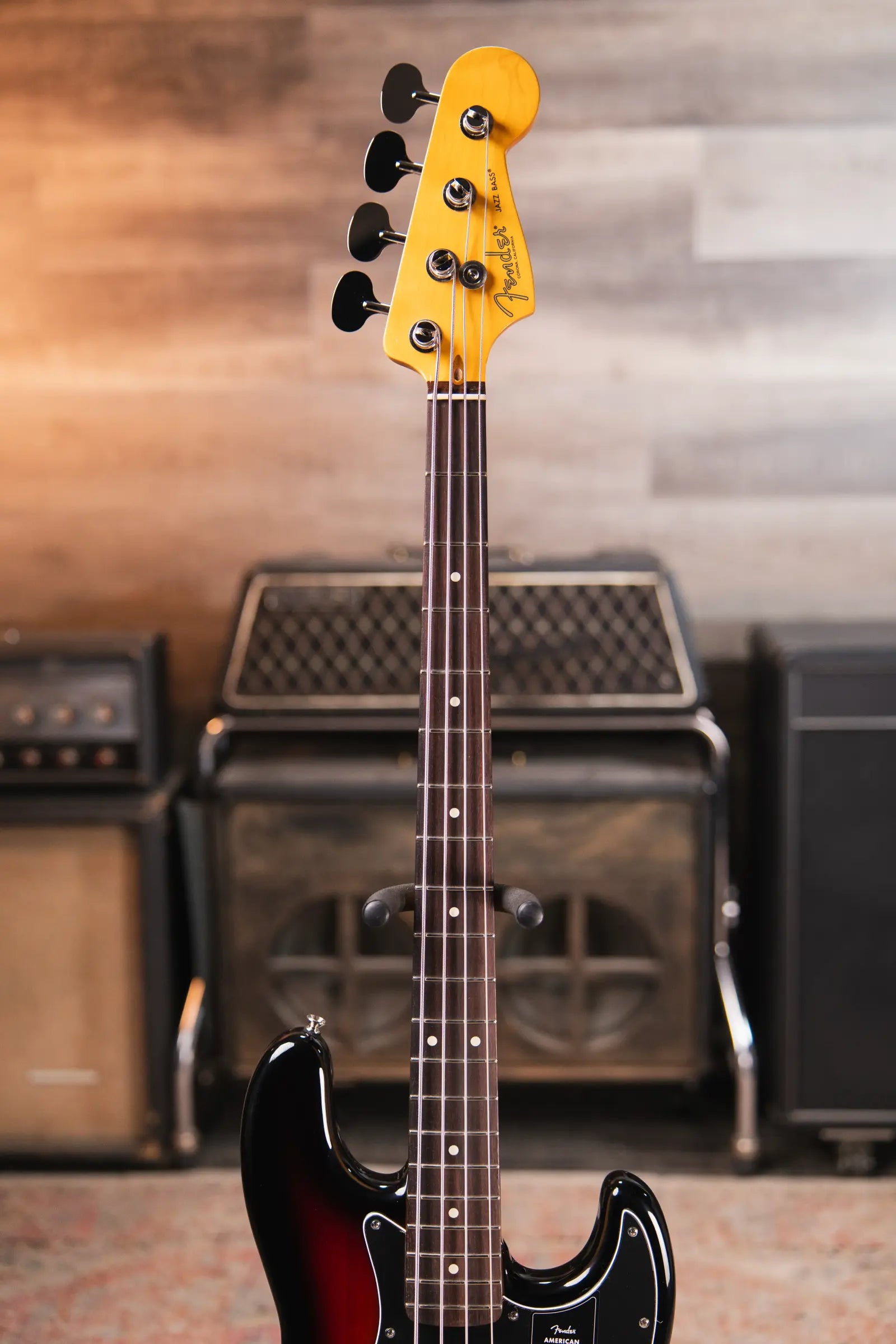 Fender American Professional Classic Jazz Bass - 3-Color Sunburst with Gig Bag