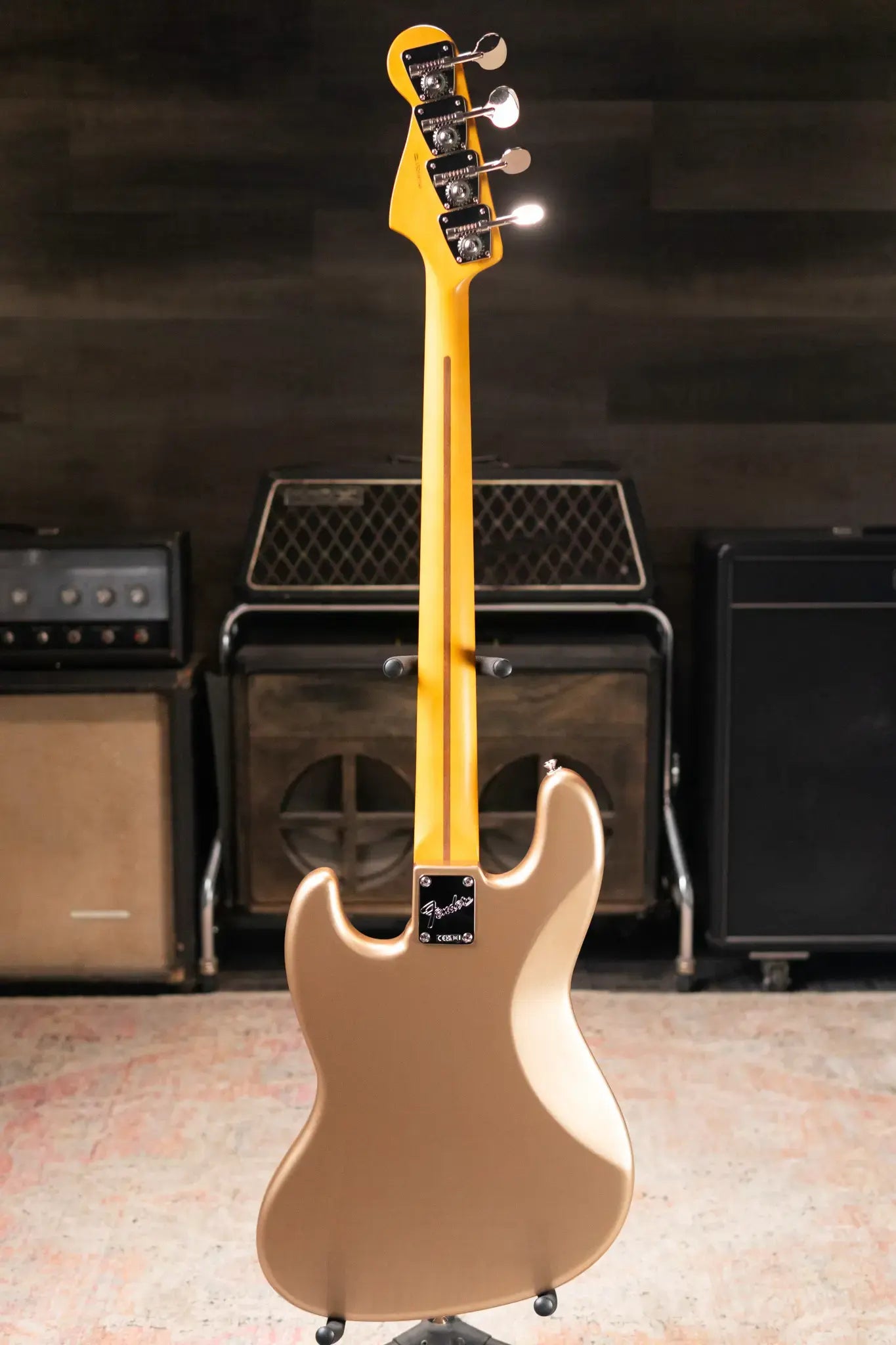 Fender American Professional Classic Jazz Bass - Faded Firemist Gold with Gig Bag