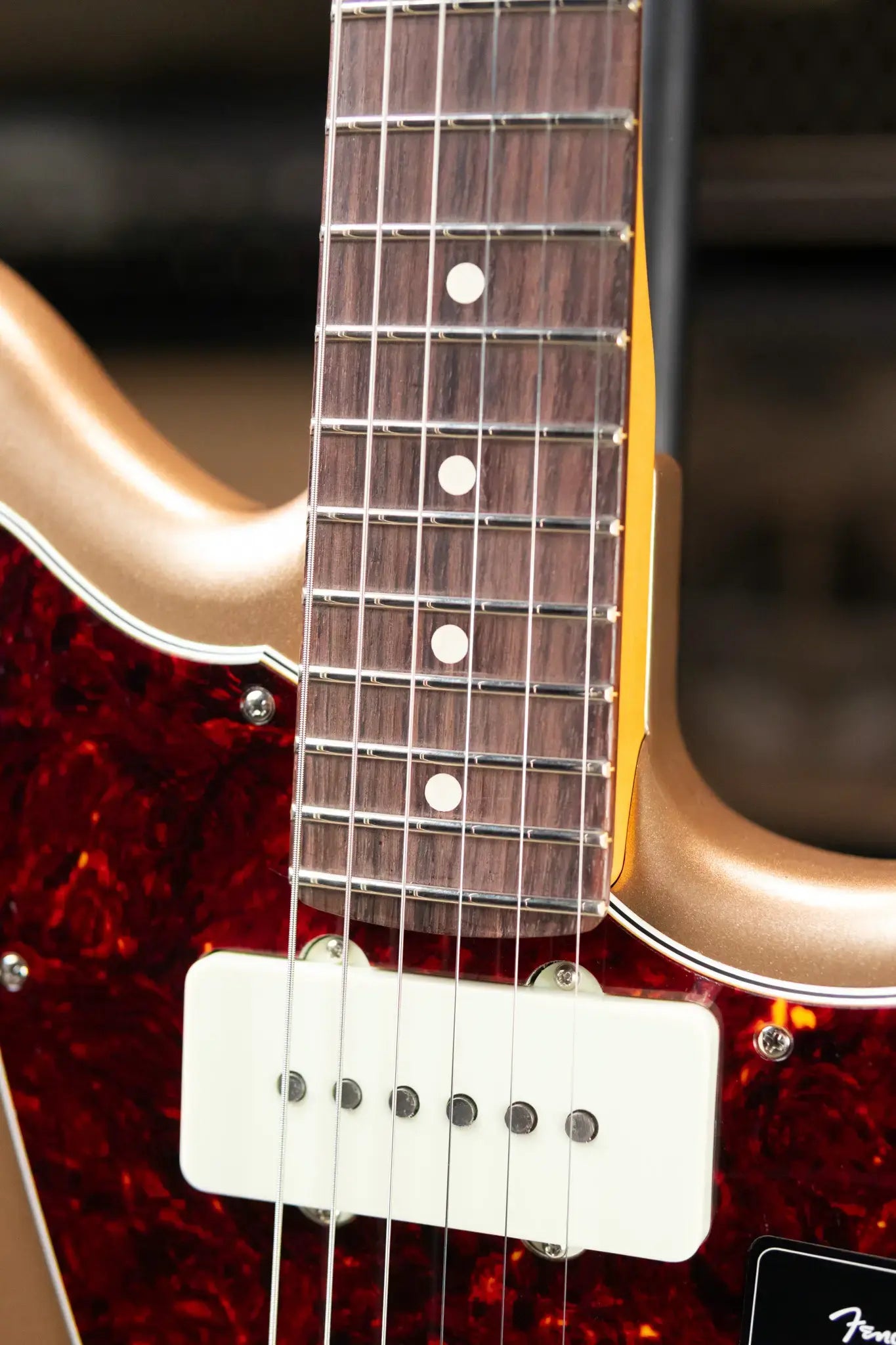 Fender American Professional Classic Jazzmaster Electric Guitar - Faded Firemist Gold with Gig Bag