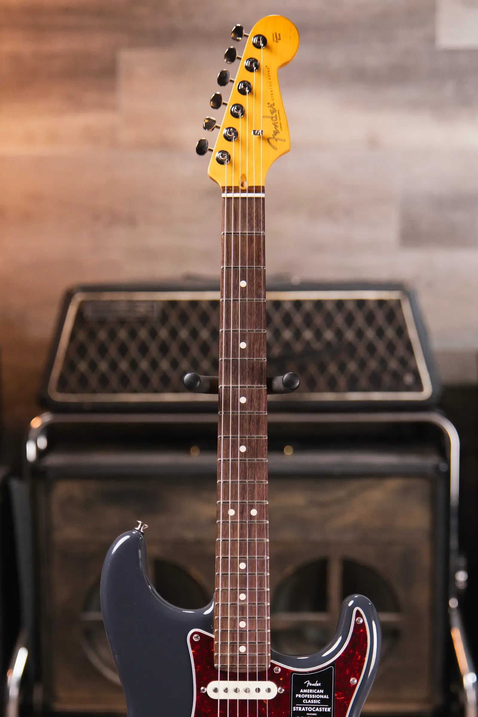 Fender American Professional Classic Stratocaster - Faded Black with Gig Bag