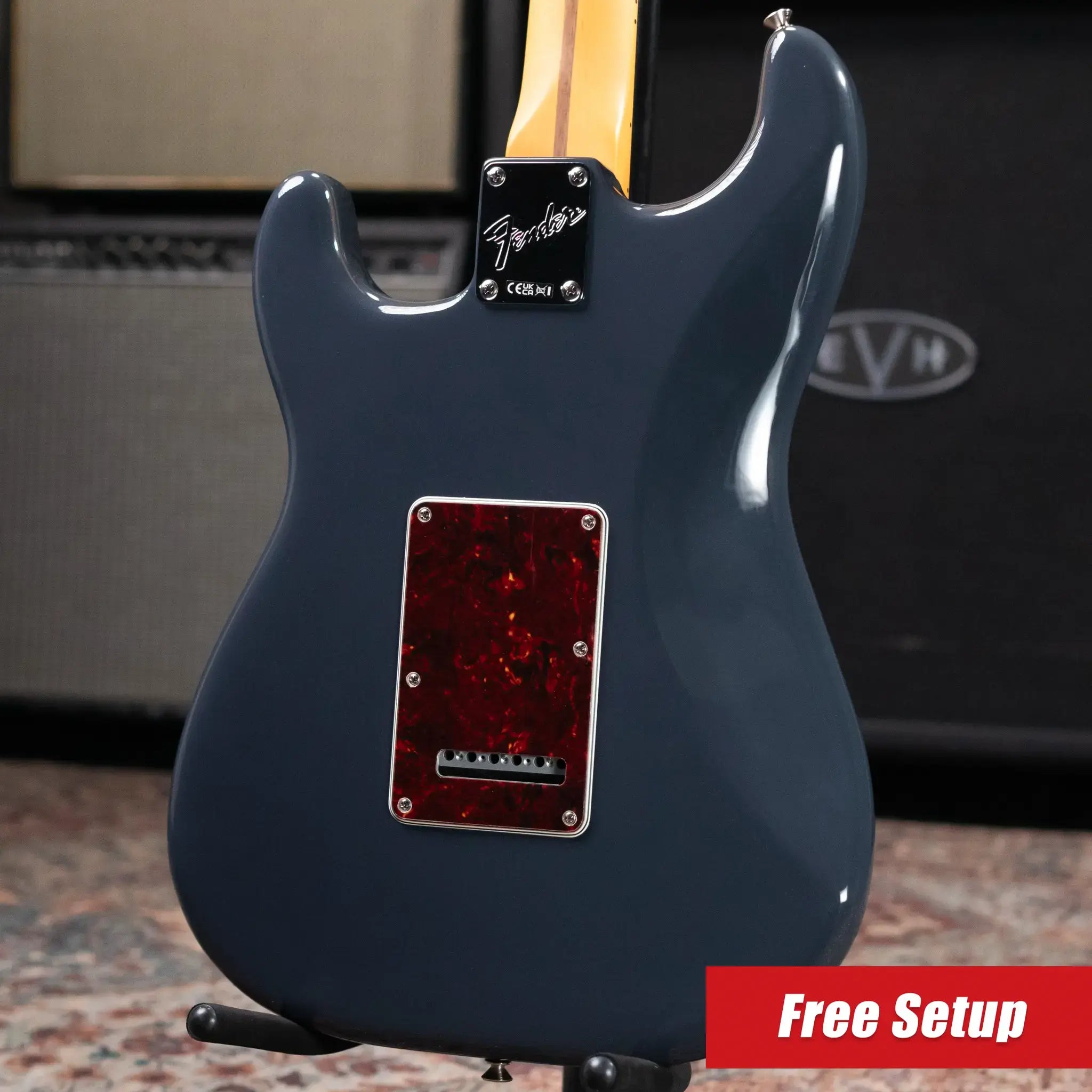 Fender American Professional Classic Stratocaster HSS Electric Guitar - Faded Black with Gig Bag