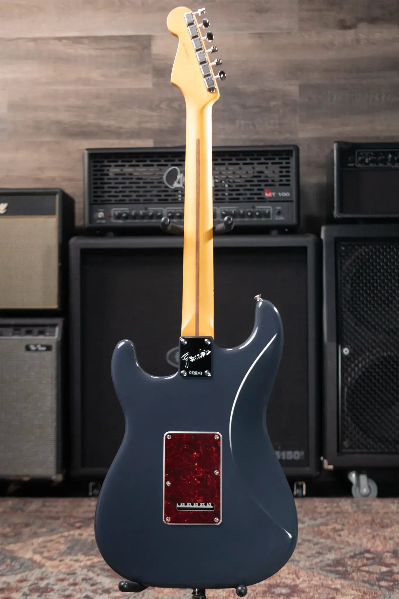 Fender American Professional Classic Stratocaster HSS Electric Guitar - Faded Black with Gig Bag