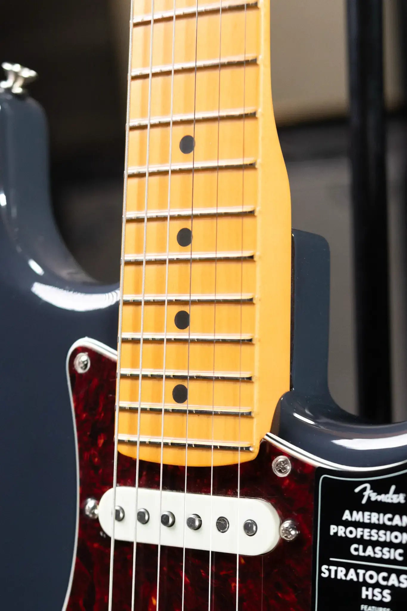 Fender American Professional Classic Stratocaster HSS Electric Guitar - Faded Black with Gig Bag