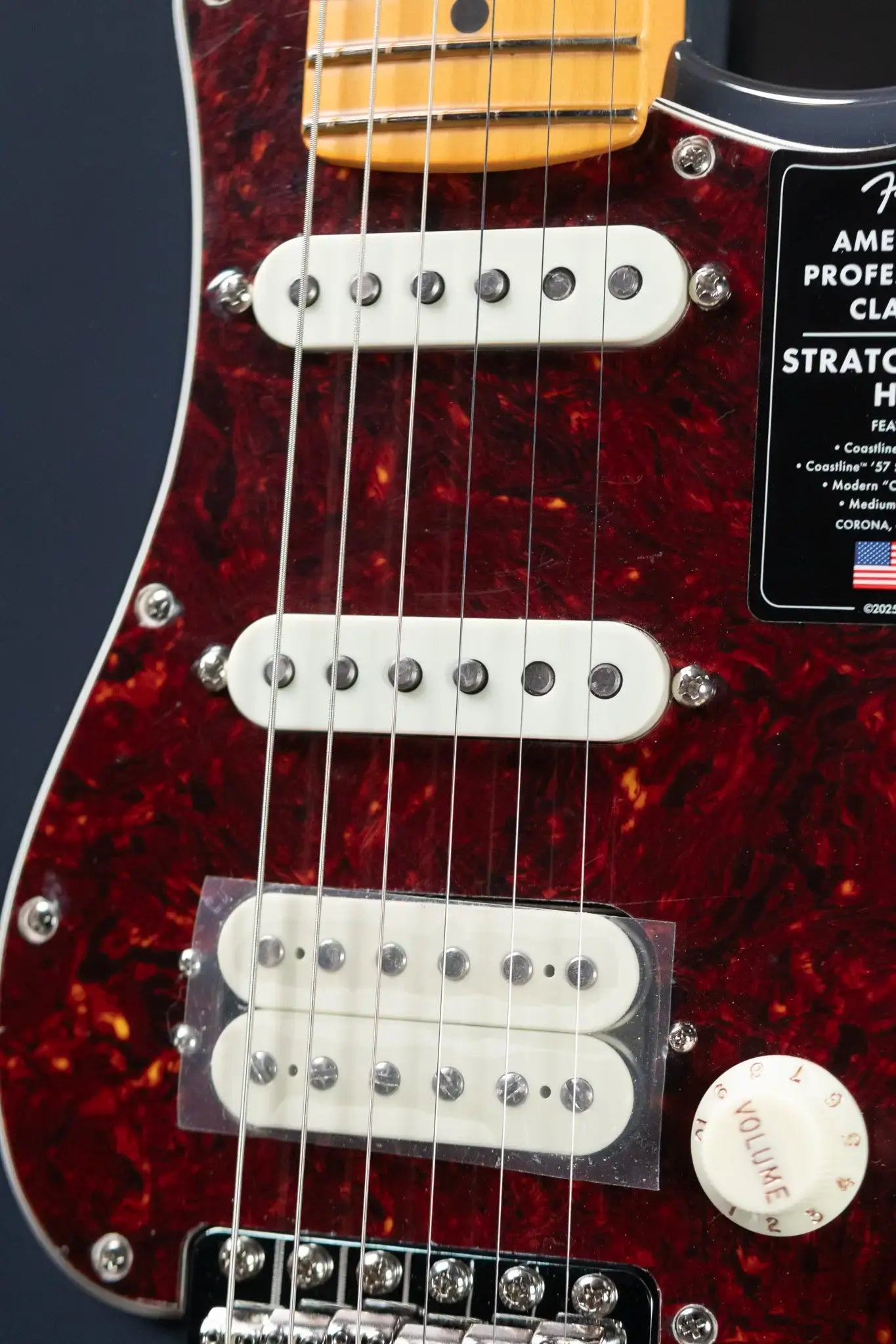 Fender American Professional Classic Stratocaster HSS Electric Guitar - Faded Black with Gig Bag