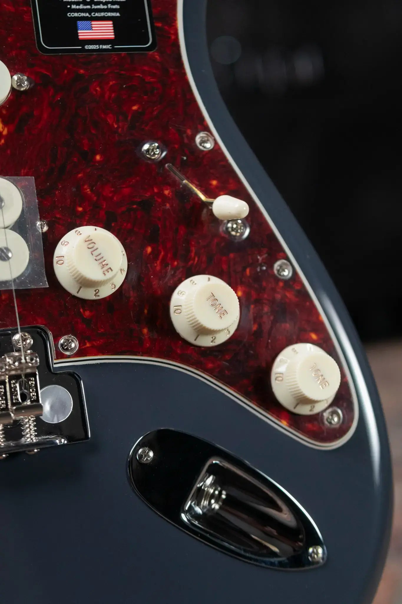 Fender American Professional Classic Stratocaster HSS Electric Guitar - Faded Black with Gig Bag