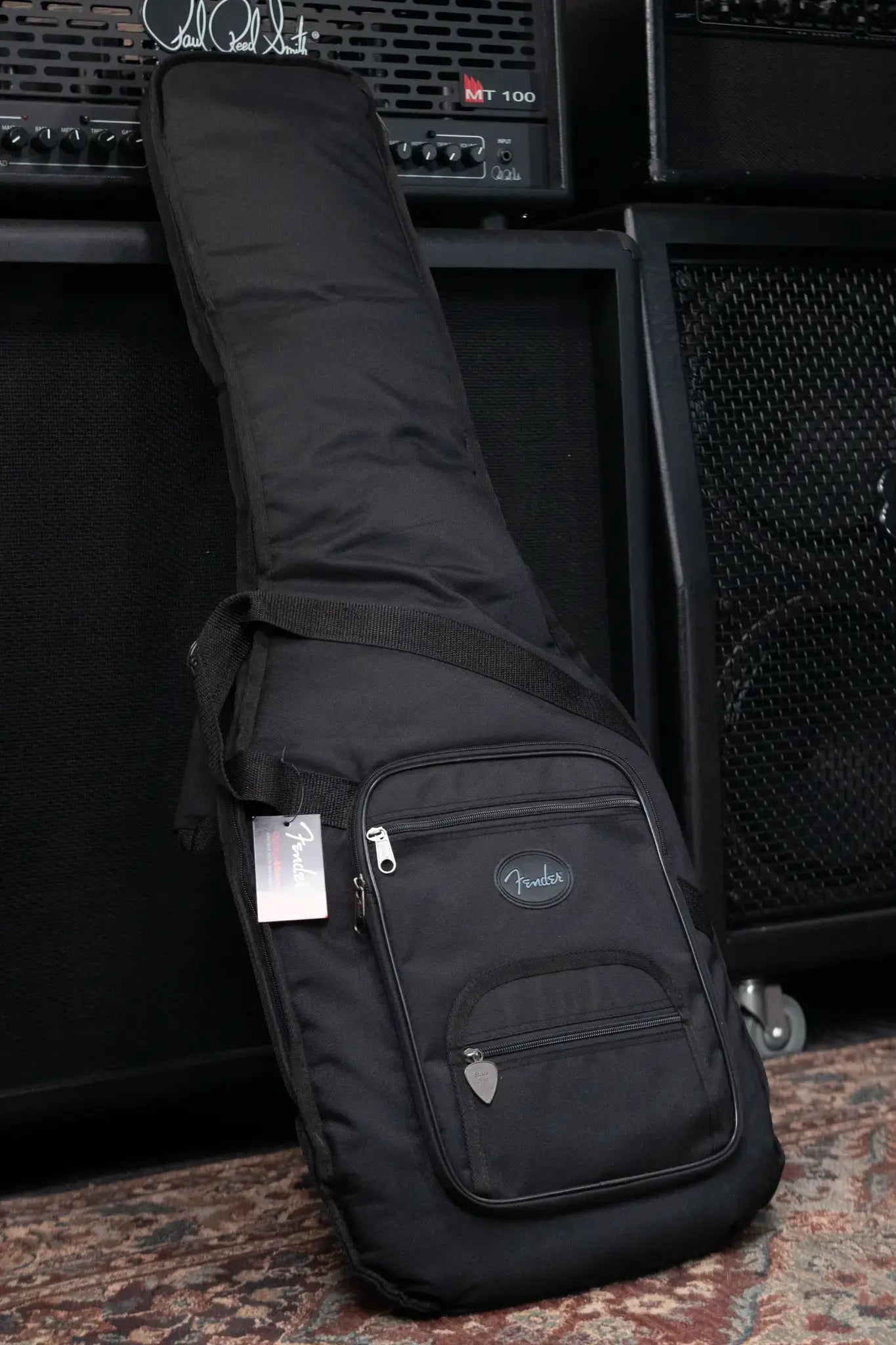 Fender American Professional Classic Stratocaster HSS Electric Guitar - Faded Black with Gig Bag