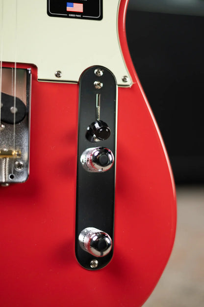 Fender American Professional Classic Telecaster Electric Guitar - Faded Dakota Red with Gig Bag