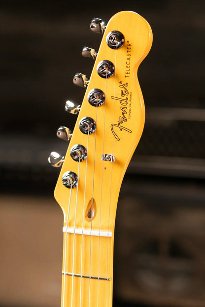 Fender American Professional Classic Telecaster Electric Guitar - Faded Lake Placid Blue with Gig Bag