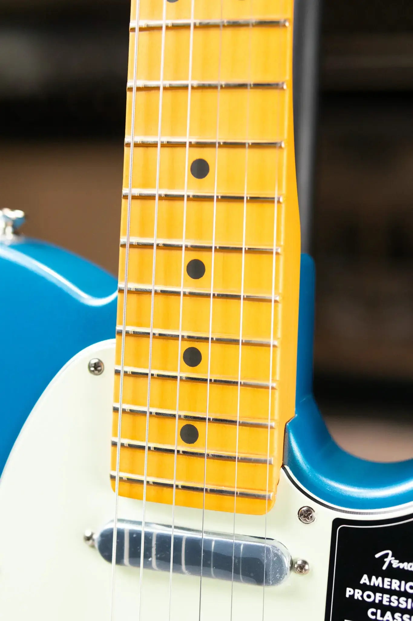 Fender American Professional Classic Telecaster Electric Guitar - Faded Lake Placid Blue with Gig Bag