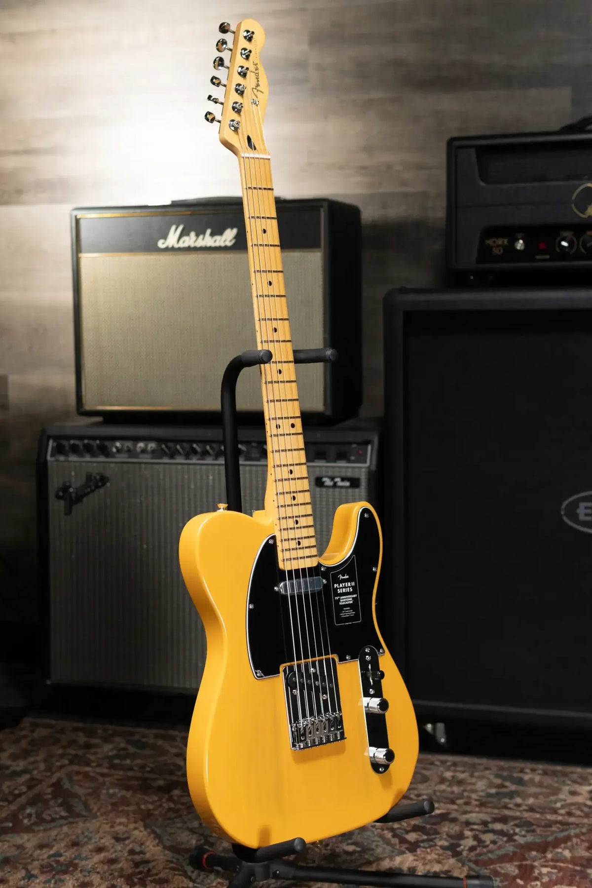 Fender 75th Anniversary Player II Baritone Telecaster Electric Guitar - Butterscotch Blonde