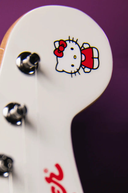 Squier Fender X Hello Kitty White Stratocaster with Gig Bag