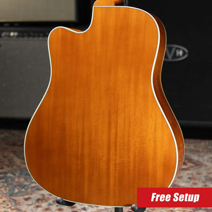 Gibson Hummingbird Standard EC Acoustic/Electric Guitar - Heritage Cherry Sunburst with Hardshell Case