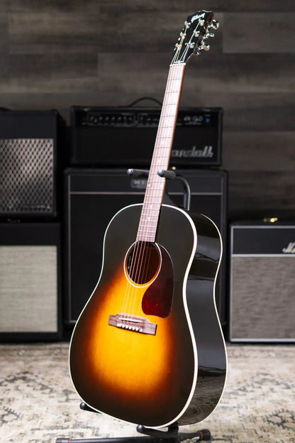 Gibson J-45 Standard HiFi DNA Acoustic/Electric Guitar - Vintage Sunburst with Hardshell Case