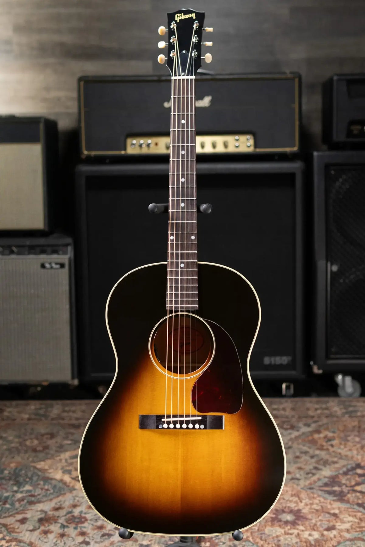 Gibson LG-2 50s Original HiFi DNA Acoustic/Electric Guitar - Vintage Sunburst with Hardshell Case
