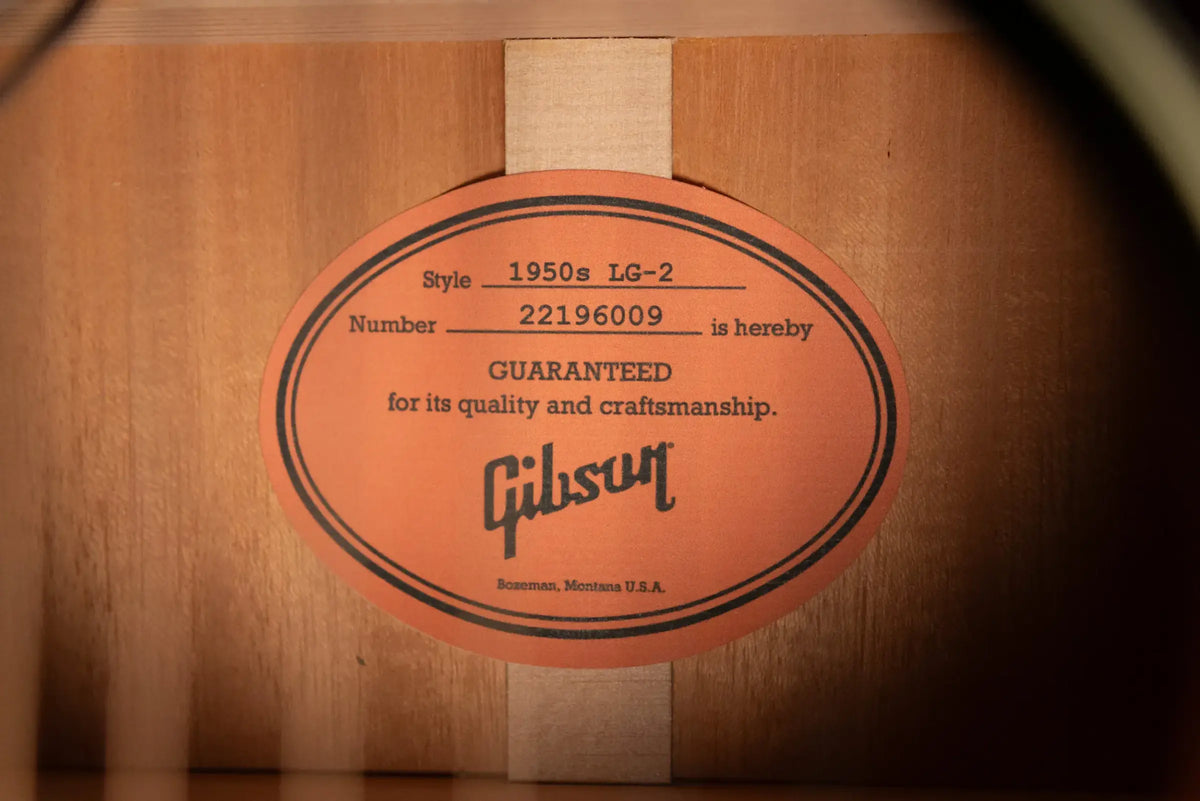 Gibson LG-2 50s Original HiFi DNA Acoustic/Electric Guitar - Vintage Sunburst with Hardshell Case