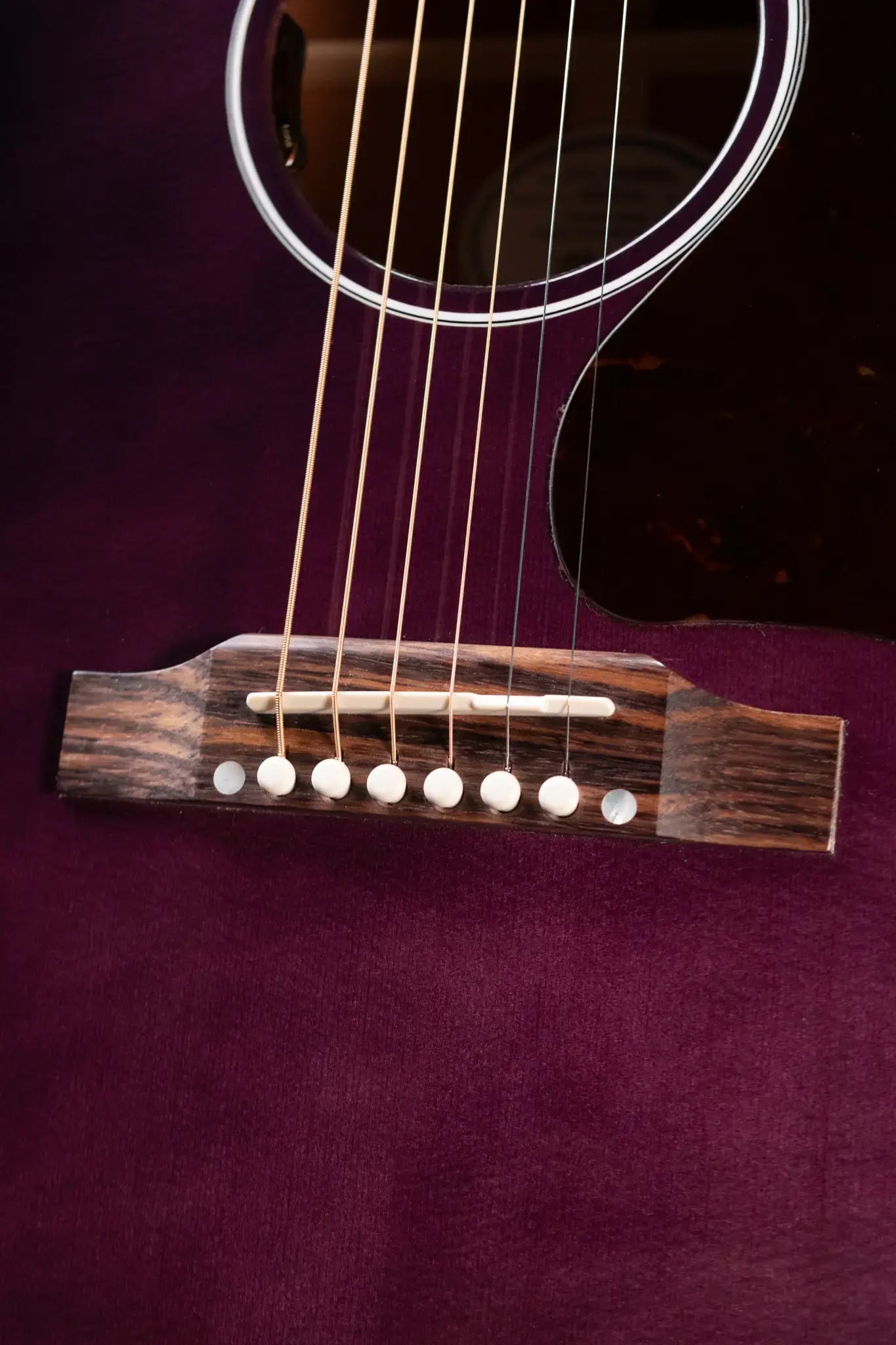 Gibson J-45 Standard Dreadnought Acoustic/Electric Guitar - Purple Burst with Hardshell Case