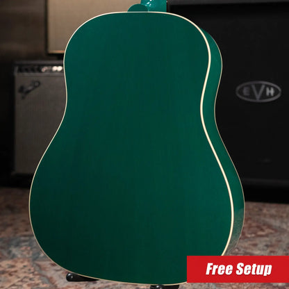 Gibson J-45 Standard Dreadnought Acoustic/Electric Guitar - Translucent Teal with Hardshell Case