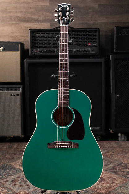 Gibson J-45 Standard Dreadnought Acoustic/Electric Guitar - Translucent Teal with Hardshell Case