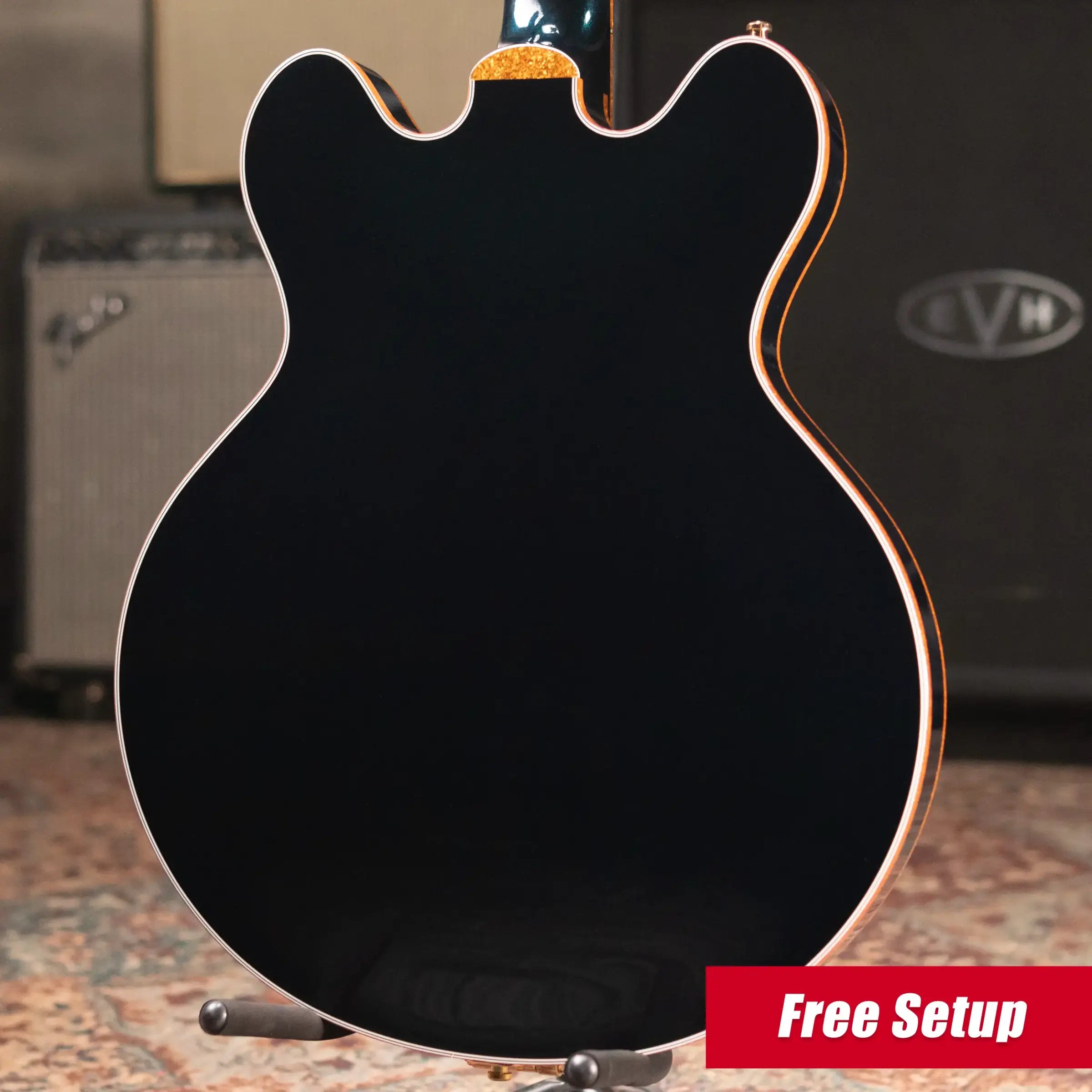 Gretsch Falcon Center Block LTD Electric Guitar with String-Thru Bigsby - Midnight Sapphire with Hardshell Case
