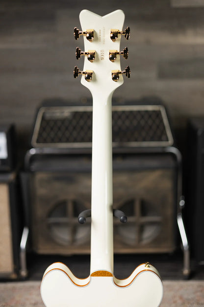 Gretsch Falcon Center Block LTD with String-Thru Bigsby Electric Guitar - Vintage White with Hardshell Case