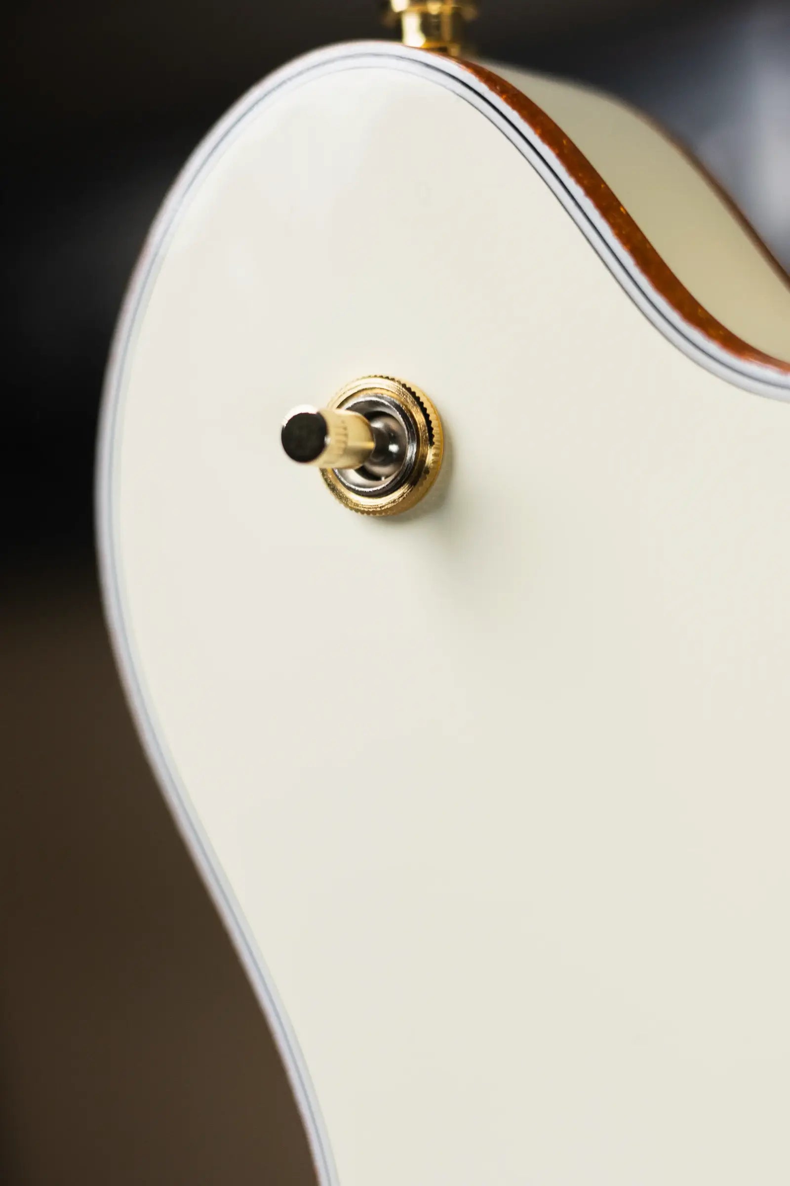 Gretsch Falcon Center Block LTD with String-Thru Bigsby Electric Guitar - Vintage White with Hardshell Case