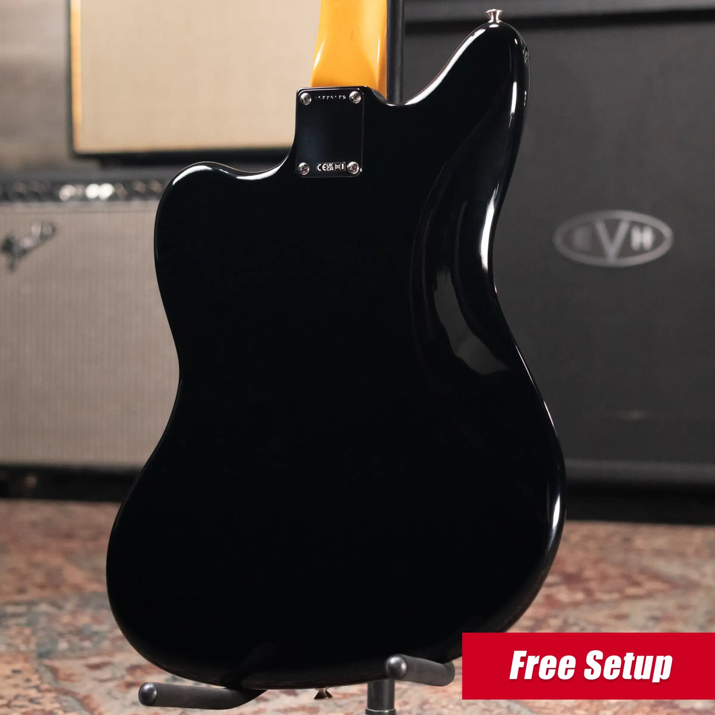 Fender Limited Edition Johnny Marr Signature Special Jaguar Electric Guitar - Black with Hardshell Case