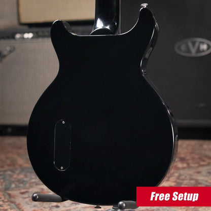 Gibson Les Paul Junior Double Cut Electric Guitar - Ebony with Hardshell Case