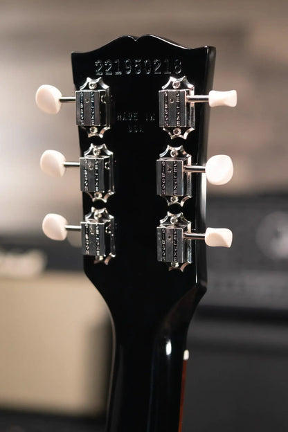 Gibson Les Paul Junior Double Cut Electric Guitar - Ebony with Hardshell Case