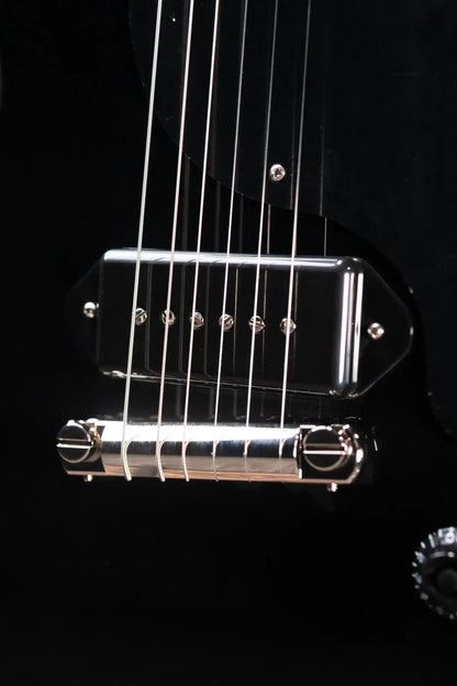 Gibson Les Paul Junior Double Cut Electric Guitar - Ebony with Hardshell Case